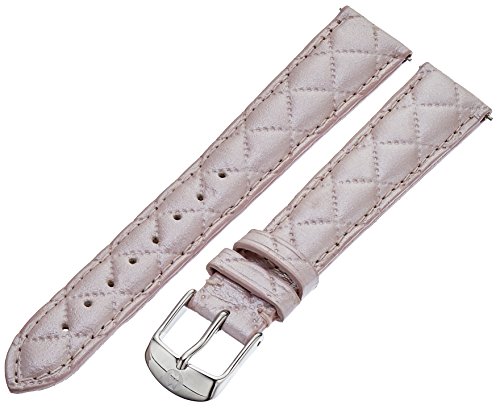 MICHELE MS16AA370748 16mm Leather Calfskin Pink Watch Strap