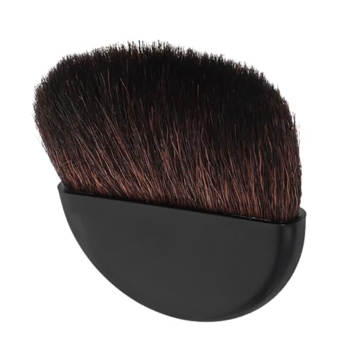 BAZEITFLOW Brocha de Maquillaje Pequeña Multifuncional para Rubor y Polvos Sueltos Pincel Compacto Portátil con Cerdas de Nylon Suaves para Retoques y Viaje Mujeres