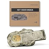 Hide-a-Spare-Key Fake Rock - Looks & Feels Like Real Stone - Safe for Outdoor Garden or Yard, Geocaching (Type-A (Black), 1 Pack)