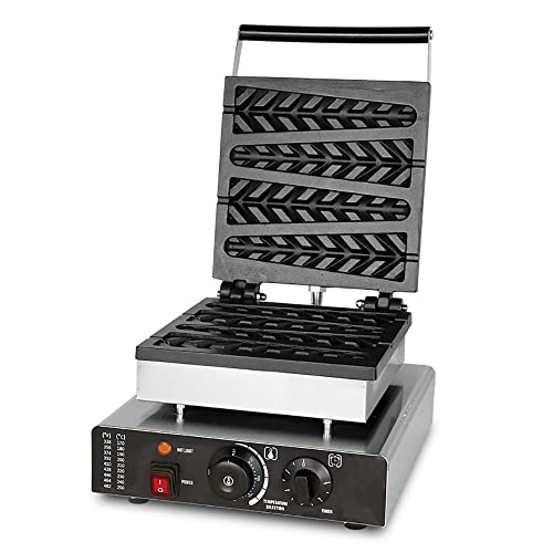Waffle Maker, 1750W Commercial Tree Shape Stick Waffle Machine Equipo De Refrigerios, MáQuina Para Hornear Muffins De Pastel De Placa Lateral Doble Para El Hogar, Control De Tiempo Y Temperatura,B Cover