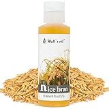 Well’s Oil Rice Bran Oil 4 oz | 100% Pure Rice Bran Oil (Carrier Oil) | For Skin & Hair | Refined & Cold Pressed | DIY Creams & Lotions