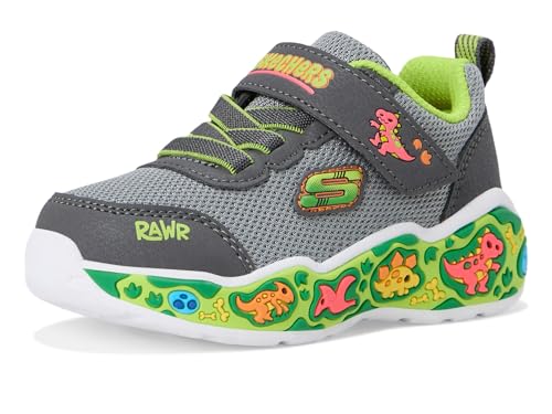 Skechers Kids Boys Play Scene Sneaker, Charcoal/Lime, 6, Toddler by Skechers - Used condition - Image 8