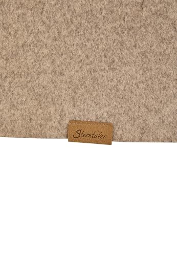 Sterntaler Schlauchschal aus Jersey mit Melange-Effekt - Unisex Accessoires für Babys und Kleinkinder - angenehm und warm - braun melange, Gr. 2