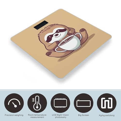 Báscula Digital de Baño con Display LED, Vidrio Templado miniatura 3