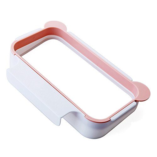 Küche Müll Rack Kann Hing Lagerregal Schranktür Hängen Mülleimer Halterung Lagerregal Müllsack Regal (3 Stücke, Gelegentliche Farbe)