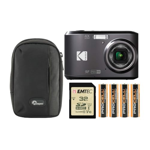 Kodak PIXPRO FZ45 �t�����h���[ �Y�[�� �f�W�^���J�����o���h�� �J�����P�[�X�A�������[�J�[�h�A�A���J���d�r(4�A�C�e��)