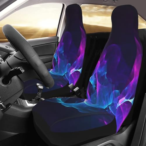 Housses de siège avant de voiture universelles bleues et violettes