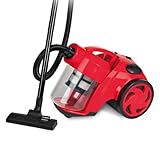 Winkel WS9 beutelloser Staubsauger mit HEPA-Filter, 1400 W, rot
