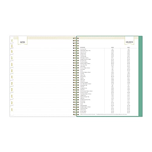 Blue Sky Day Designer For 2023-2024 Academic Year Weekly And Monthly Planner, 8.5' X 11', Frosted Flexible Cover, Wirebound, Palms (137891-A24) #TOP7