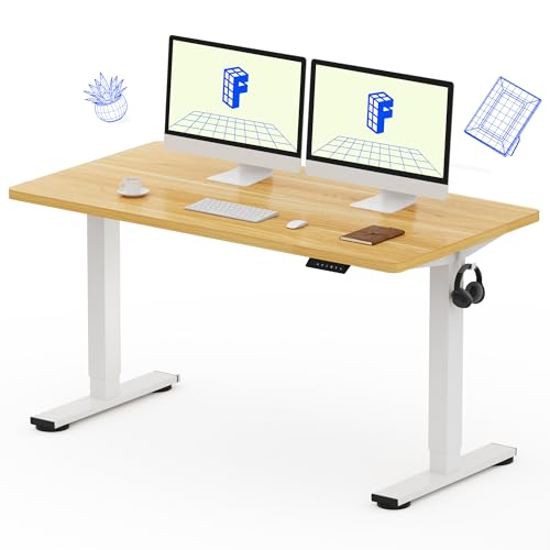 FLEXISPOT EN1 One-Piece Standing Desk with 1-Inch Thick Seamless Desktop,