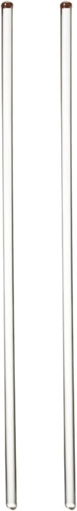 Glass Stirring Rod | with Different Size | Home Brewing Round Head Stick | High Hardness, High Melting Point | Multifunction Bar Tool (33cm (2 Pcs))
