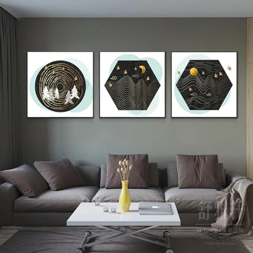 Affiches sur toile de style rétro chinois pour habiller un mur de chambre vide
