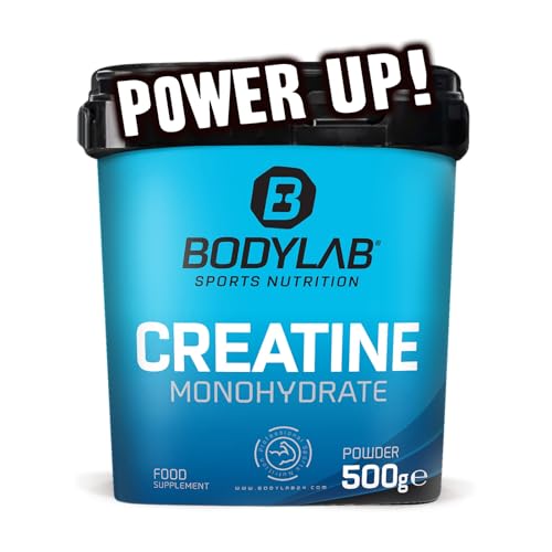 Bodylab24 Creatine Powder 500g, reines Creatin Monohydrat Pulver, 100 Portionen, Produkt der Kölner Liste Bodylab24 Creatine Powder 500g, reines Creatin Monohydrat Pulver, 100 Portionen, Produkt der Kölner Liste