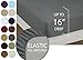Cathay Home Luxury Wrinkle And Fade Resistant Double Brushed Ultra Soft Microfiber 14-inch Standard Pocket Single Fitted Sheet, Black, Queen