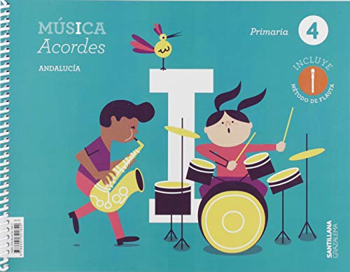 Portada de Música Acordes 4º Educacion Primaria Ed 2019 Andalucia