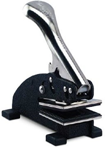 Shiny Custom Logo Desk Embosser Seal - 1-5/8" (1.625") Square Personalized Paper Embosser #TOP2