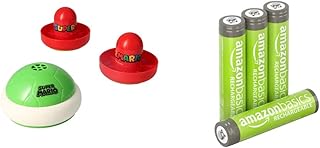 EPOCH Games Super Mario Hover Shell Strike & Amazon Basics AAA Rechargeable Batteries, Pre-charged - Pack of 4 (Appearance may vary)