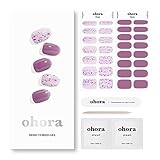 ohora Semi Cured Gel Nail Strips (N Violeta) - Works with Any UV Nail Lamps, Salon-Quality, Long...