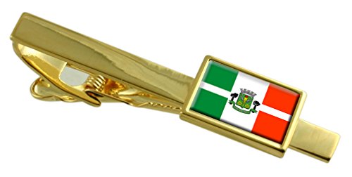 Clip de corbata de oro de Osasco con acabado artesanal de alta gama