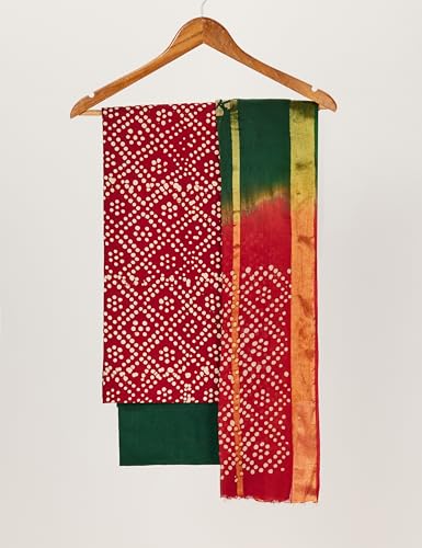Image of Amazon Brand - Myx Women's Unstitched Batik Print Salwar Suit Dress Material With Dupatta