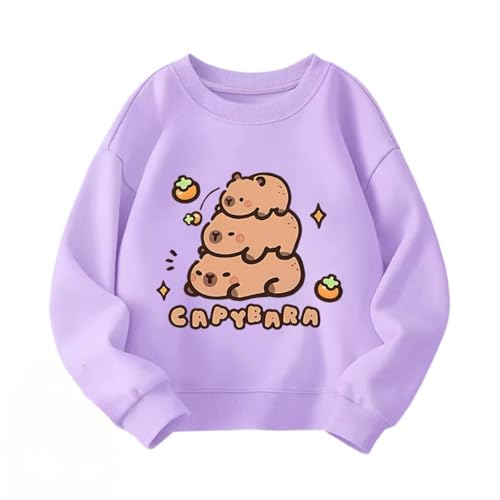 Sweat enfant capybara pull de printemps parfait pour l'école primaire