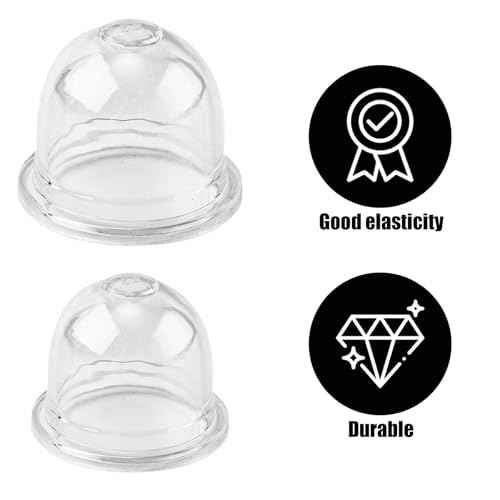 XIHIRCD 12stk Vergaser Pumpe Primer Birne Kompatibel mit WALBRO, Primer-Ballons in 2 Größen für Vergaser Ersatz-Primer-Ballonpumpe für Vergaser Praktisches Zubehör(Transparent)