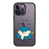 CASETiFY インパクト iPhone 14 Pro Max ケース [MIL規格準拠 (4x MIL-STD-810G)/2.5mからの落下試験をクリア] - I'm sick of everything by ssebong - グロッシー ブラック