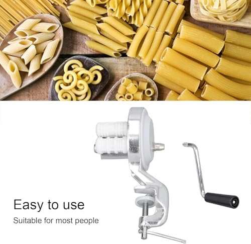 Ręczna maszynka do makaronu z łatwymi do czyszczenia wałkami do domowego spaghetti, fettucine i gnocchi