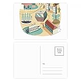 Material: Postal DIYthinker Singapur temático Gracias tarjeta del teleférico del parque tarjetas postales conjunto de cumpleaños de correo lateral 20Pcs 5,7 pulgadas x 3,8 pulgadas Multicolor