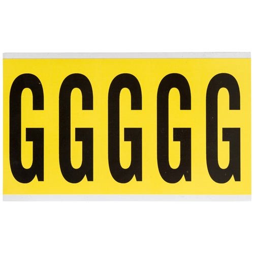 Brady 3460-G, 34617 34 Series Indoor Number and Letter, (Pack of 20 Cards)