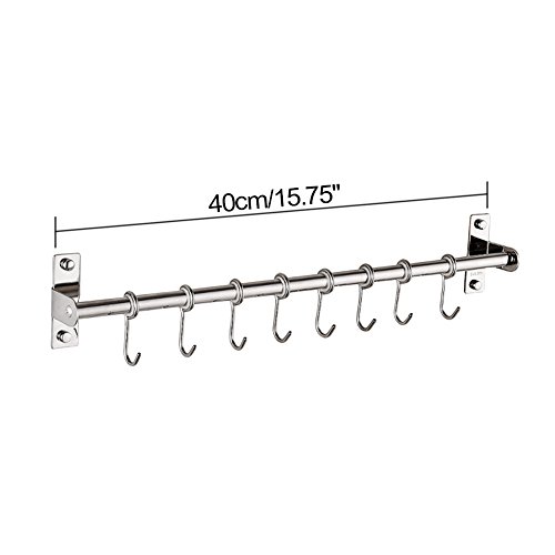 Barra appendimestoli da parete della cucina, in