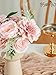 BSMYBO Roses Artificial Flowers Combo Pink Flower Bouquets Box with Stems for DIY Bridal Wedding Bouquets, Baby Shower Decorations Fake Floral Arrangements Table Centerpieces Home Decor Indoor