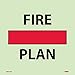 NMC National Marker Corp. IMO100R IMO, Symbol, Fire Control Safety Plan, 6 Inch X 6 Inch, Glow Rigid Laminated