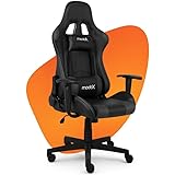 Moob Cadeira Gamer Reclinável GT Racer Com Almofadas para Lombar e Pescoço Preto