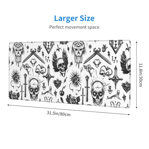Tapis de bureau grand format contre le glissement du clavier - 2