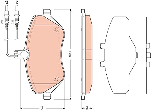 Trw Automotive Gdb1663 Pastiglie Freno Citroen C6