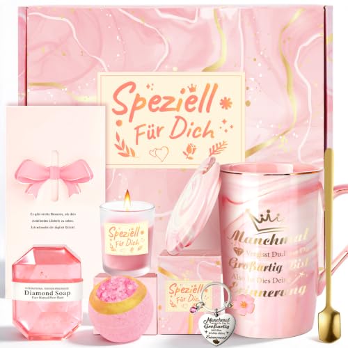 Geschenke für Frauen Wellness Geschenkset - Geburtstagsgeschenk für Frauen Mama Geschenk Geschenk für Freundin & beste Freundin Geschenke Entspannungs Spa Geschenkkorb