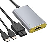 【Smoothing-Optionen】- Dieser HDMI-Adapter verfügt über integrierte Smoothing-Optionen, um besser aussehende Bilder und eine bessere Display-Ausgabe als offizielle Composite- und S-Video-Kabel zu erzeugen.