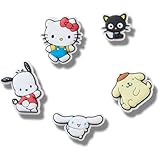 Crocs Jibbitz Hello Kitty & Friends Sanrio Shoe Charm Packs, Pompompurin, 5-Pack