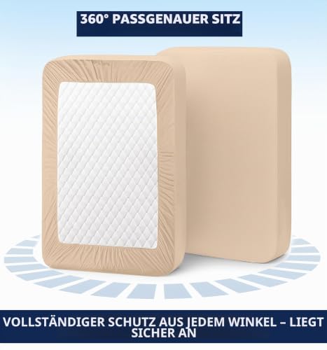 Utopia Bedding Spannbettlaken Queen – Extra Tiefe Tasche – 53 cm Tiefe – Weiche Mikrofaser – Schrumpf- und farbbeständig – Pflegeleicht… – Ansicht 4