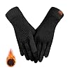 REACH STAR Guantes de invierno para mujer, pantalla táctil, forro térmico elástico, guantes cálidos para clima frío