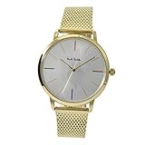 PAUL SMITH ポールスミス 腕時計 時計 メンズ クオーツ アナログ 3針 ステンレス メッシュ ゴールド シルバー P10103 プレゼント ギフト 父の日 [並行輸入品]