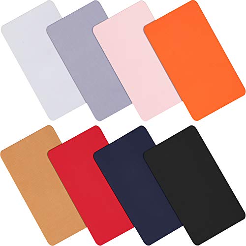 WILLBOND 8 Stücke Nylon Reparatur Patches Selbstklebende Nylon Patches wasserdichte Reparatur Patches für Kleidung Daunenjacke Zelt Kleidung Tasche (Sortierte Farben)