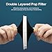 Professional Microphone Isolation Ball with 2-Layered Pop Filter, High Density Foam Great Noise Cancellation