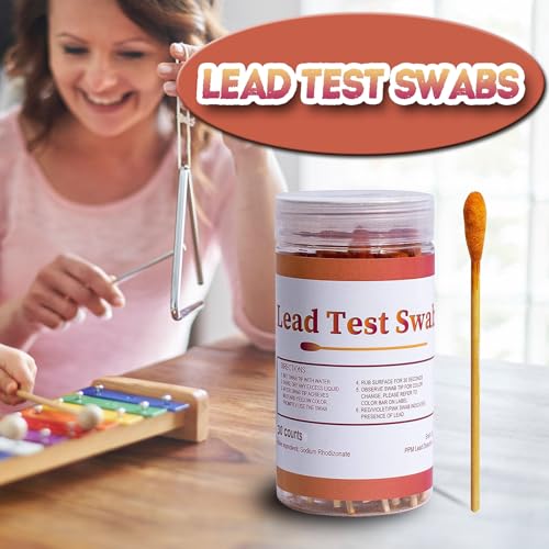 AssuTest Lead Test Kit (30 Immediate Result Swabs) Results in Just 30 Seconds. at Home Lead Test Kit,Use for Various Surfaces - Paint, Crockery, Toys, Jewellery, Metals, Ceramics, Woodwork