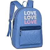 Mochila, Clio, Love, com Glitter, 43 cm, Sortida