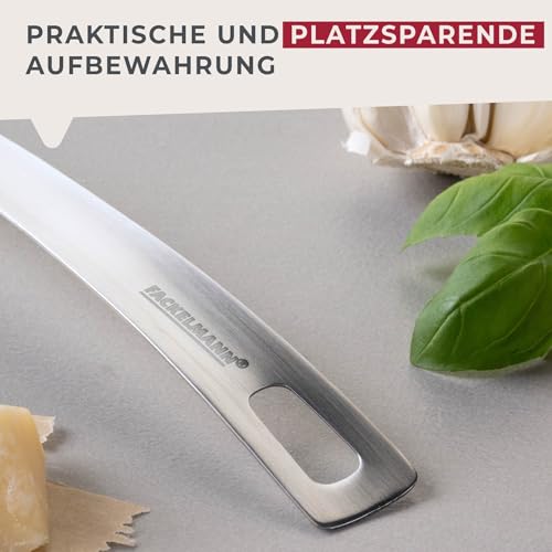 Fackelmann Schöpflöffel Essential aus Edelstahl – Perfekt für Soßen, mit Aufhängeöse, Spülmaschinengeeignet, Silber
