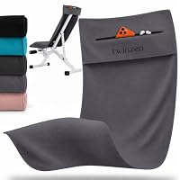 Twinzen – Twinzen - Fitness Handtuch mit Tasche Microfaser - 120x50 cm