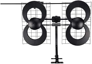 Antennas Direct ClearStream FLEX Amplified TV Antenna, 50+ Mile Range, UHF/VHF, Multi-Directional, Grips to Walls, USB In-Line Amplifier, 12 ft. Coaxial Cable, 4K Ready, Black/White/Paintable - FLEX