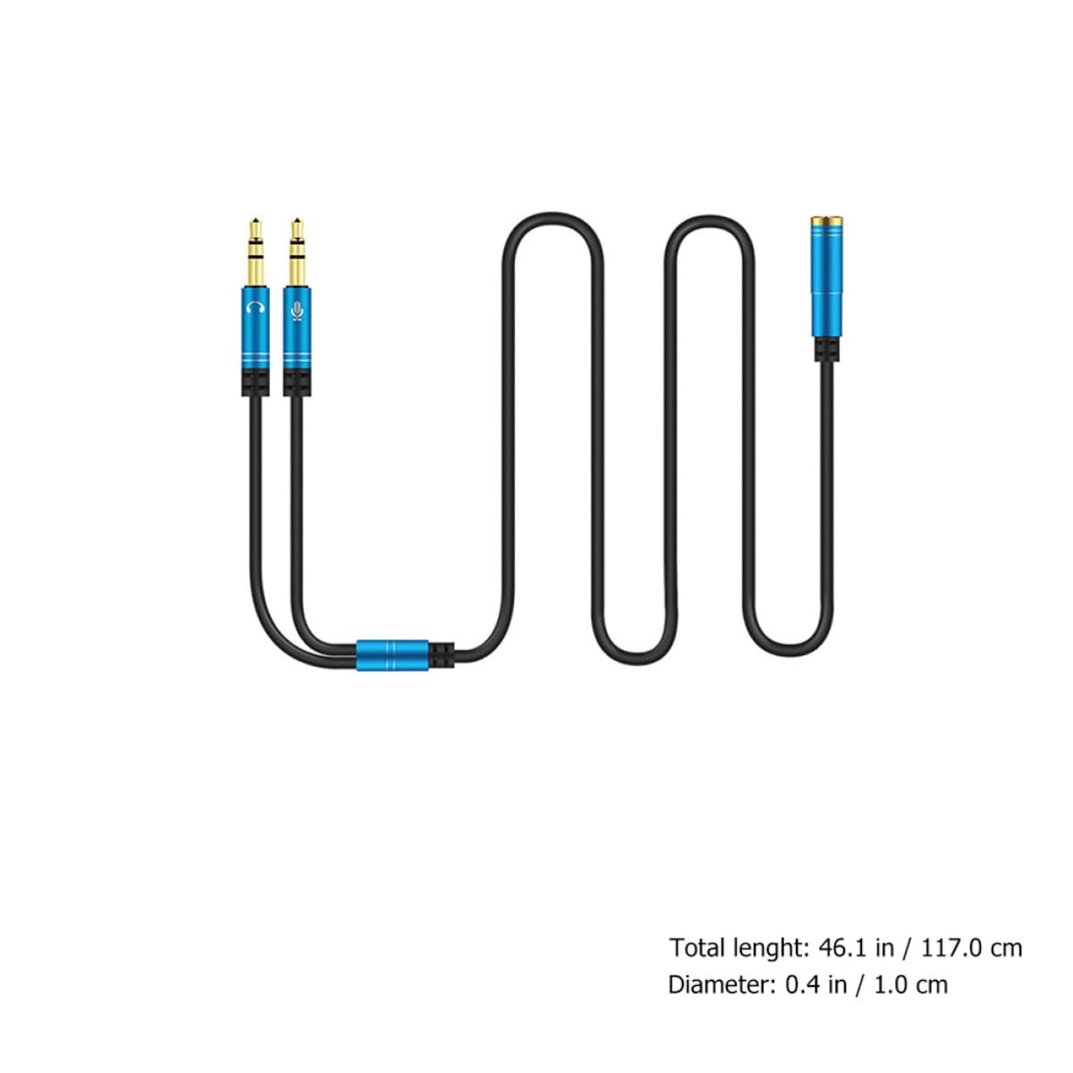 OSALADI 10pezzi Splitter Audio Adattatore Per Cuffie e Microfono Compatibile Computer e Smartphone Design e Facile Installare